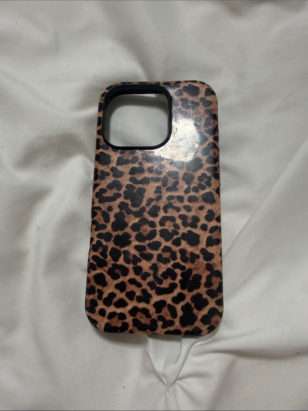 Leopard Print Phone Case - Brown/Black